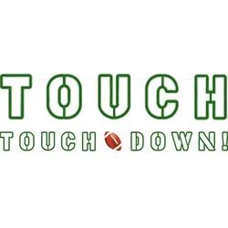 Football Touchdown Buchstabengirlande 1,8m