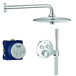 Grohe Grohtherm Smartcontrol Unterputz-Duschsystem 34744000 mit Unterputz-Thermostat, chrom