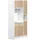 TemaHome Louise Küchenschrank 91,4 x 40 x 180 cm Weiß/Eiche Holz