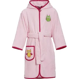 Playshoes Frottee-Bademantel Eule Rosa - 86/92