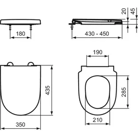 Ideal Standard i.life O WC-Sitz Weiß