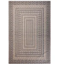 Beliani Teppich Jute beige / grau 200 x 300 cm geometrisches Muster BAGLAR