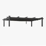 PURPLE LEAF Pavillon-Ersatzdach Ersatzdach für Pergola – UV-beständig, robustes Gewebe, nur Dachbezug, 400 x 300 cm grau 400 cm x 300 cm