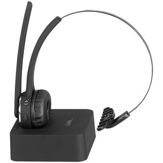 Callstel Profi-Mono-Headset mit Bluetooth, Geräuschunterdrückung, 15-Std.-Akku