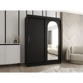 Mirjan24 Schwebetürenschrank Selfie 150 x 0 x 0 cm Schwarz