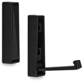 SOTECH Aufbau Klapphaken BARI schwarz 80 x 20 x 15 mm Mantelhaken Aufbauhaken Wandgarderobe zum aufschrauben