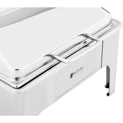 Royal Catering Chafing Dish - GN 2/3 -  - 5,3 L - 1 Brennstoffzelle - halbrund