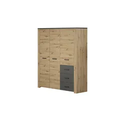 Kleiderschrank  Monte , holzfarben , Maße (cm): B: 171 H: 214 T: 60