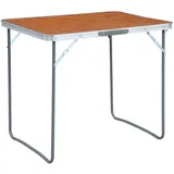 vidaXL Campingtisch Klappbar Braun