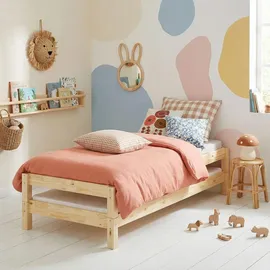 Idimex Kinderbett RINO 80 x 190 cm Kiefer massiv lackiert beige