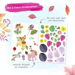 TRÖTSCH Malbuch Bunter Blätterspaß Feen 20137 21x30cm mit Stickern