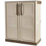 Art Plast ArtPlast Kunststoffschrank Steel niedrig beige Kunststoff B/H/T: ca. 70x85,5x39 cm in Farbe Taupe