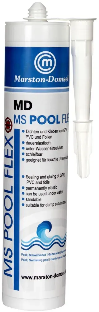 MARSTON-DOMSEL MD-MS Polymer Pool Flex 440g - Blau - Premium Polymerklebstoff für optimale Verklebun
