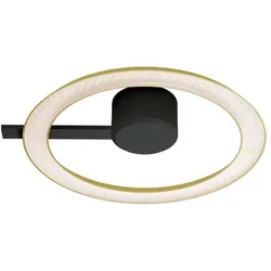 Oligo Yano LED Deckenleuchte / Wandleuchte Ø 400 direkt | schwarz / bronze