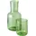 philippi Design Wasserkaraffe Set VIVA + Trinkglas - grau - mundgeblasen