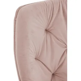 CLP Esszimmerstuhl Tanna Samt pink 4er Set