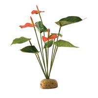Exo Terra Flamingoblume, künstliche naturgetreue Pflanze für Terrarien, ideal