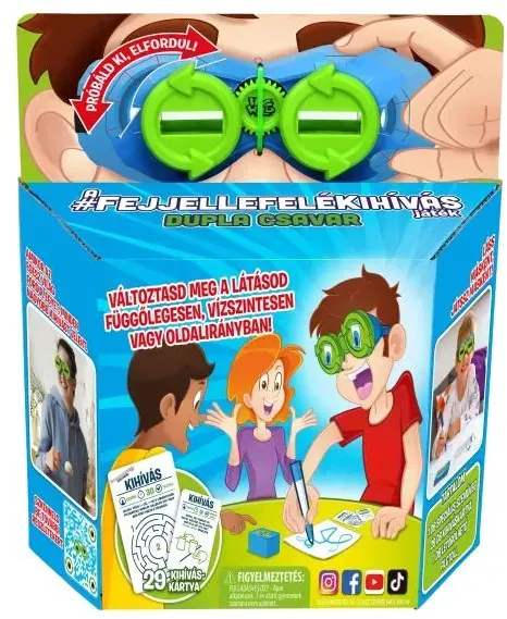 Kopfstand Herausforderung Brettspiel - Doppelte Wende - auf Ungarisch