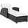 vidaXL Sonnenliege 201 x 67 x 28,5 cm schwarz/cremeweiß