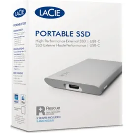 LaCie Portable SSD 1 TB USB-C silber STKS1000400