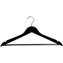 KESPER Formkleiderbügel,12er Pack, FSC, schwarz 44,5x23,5x7,2cm, schwarz, Eukalyptus