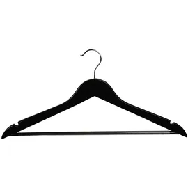 KESPER Formkleiderbügel,12er Pack, FSC, schwarz 44,5x23,5x7,2cm, schwarz, Eukalyptus
