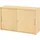 bümö Schiebetürenschrank Holz 120 x 40 x 75 cm Weiß/Ahorn
