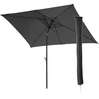 Svita Sonnenschirm Set 3x2m Balkonschirm rechteckig mit Sonnenschutz Matt