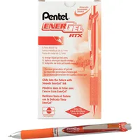 Pentel EnerGel XM BL77 Gelschreiber mit Druckmechanik, orange (12
