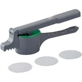 Chefkoch trifft Fackelmann Chefkoch Spätzlepresse für Kartoffeln, Spätzle, Spaghettieis & Co – Presse mit 3 Lochscheiben mit verschiedenen Stärken (2-3 mm) – Robust und ergonomisch