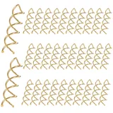 30 Stück Spiral Haarnadeln, Spirale Haarspange Spin Pin Haare Frisurenhilfe für Verschiedene Frisuren (Gold)