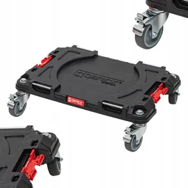 QBRICK System PRO Transport Platform Transportwagen 506 x 325 x 140 mm mit 4 Lenkrollen Und 2 Bremsen -