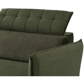 Smart Schlafsofa mit verstellbaren Kopfstützen Momoka ¦ grün ¦ Maße (cm): B: 226 H: 90 T: 104.0