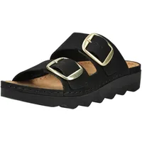 ROHDE Damen, Pantolette Leder Zweischnaller mit Plateausohle Alassio 6229, Größe:38 EU,
