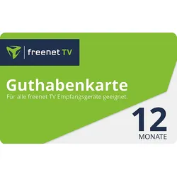 freenet TV Guthabenkarte 12 Monate (Wert: 99 €)