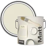 Rust-Oleum ultra strapazierfähige, extra deckende, abwaschbare, beige matte Wandfarbe - Auster 2,5 Litres