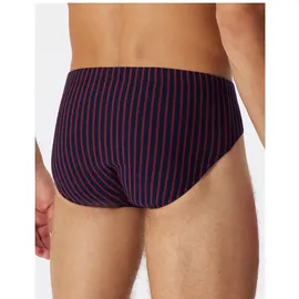 SCHIESSER 95/5 Essentials Herren Slip blau/rot L 2er Pack