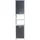 Hti-Living Thekla 39170 Badschrank 39,5 x 19,5 x 170 cm Grau/Weiß Spanplatte