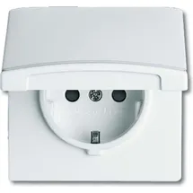 Busch-Jaeger Steckdoseneinsatz IP44 Weiß 1 St.