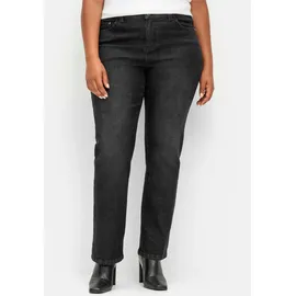 sheego Stretch-Jeans in black denim | Gr.: 58