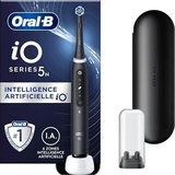 Oral B Oral-B iO5N Elektrische Zahnbürste mit wiederaufladbarem Griff, iOS künstliche Intelligenz, 1 Kopf und Reiseetui - Schwarz
