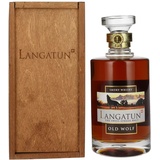 Langatun OLD WOLF Smoky Swiss Single Malt Whisky 46% Vol. 0,5l in Holzkiste