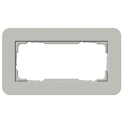 GIRA Rahmen 1002422 2fach E3 Grau/Anthrazit