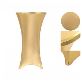 vidaXL 2 Stück Stretch-Tischdecken Golden 80 cm