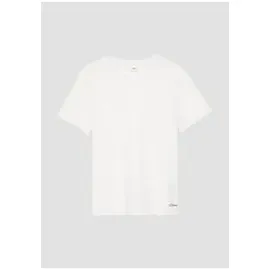 s.Oliver T-Shirt aus Baumwolle mit kleinem Schriftprint weiß 104/110
