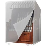 luxuskollektion Strandkorb Schutzhülle 125 x 90 x 165/135 cm Beige