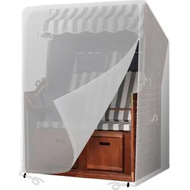 luxuskollektion Strandkorb Schutzhülle 125 x 90 x 165/135 cm Beige