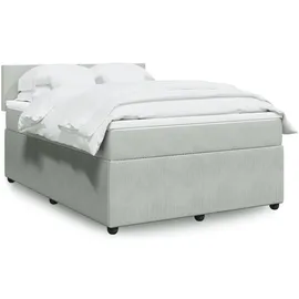 vidaXL Boxspringbett 180 x 200 cm Hellgrau