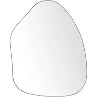 Beliani Wandspiegel Schwarz Metall Freiform, 70x92x3 cm