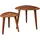 FineBuy 2er Set Beistelltisch Sheesham Holz Massiv Wohnzimmer Tisch Couchtisch